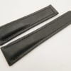 22mm/18mm Black Genuine Vegtan CALF Skin Deployment Strap for TAG HEUER 105/85mm #WT3128