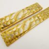 22mm/18mm Yellow Genuine Python Skin Deployment strap for Breitling #WT3151