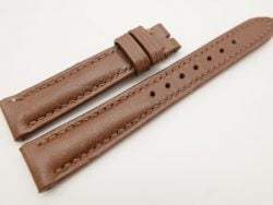 16mm/14mm Brown Genuine Vegtan CALF Skin Leather Watch Strap #WT3172