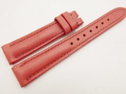 16mm/14mm Red Genuine Vegtan CALF Skin Leather Watch Strap #WT3174