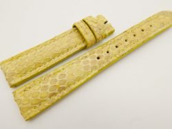 16mm/14mm Yellow Genuine PYTHON Skin Leather Watch Strap #WT3178