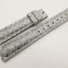 16mm/14mm Gray Genuine PYTHON Skin Leather Watch Strap #WT3182