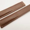 19mm/18mm Brown Genuine Vegtan CALF Skin Leather Deployment Strap for TAG HEUER #WT3203