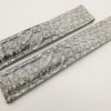 19mm/18mm Gray Genuine PYTHON Skin Leather Deployment Strap for TAG HEUER #WT3213