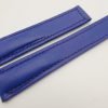 20mm/18mm Blue Genuine Vegtan CALF Skin Leather Deployment Strap for Tag Heuer #WT3219