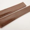 20mm/18mm Brown Genuine Vegtan CALF Skin Deployment strap for Breitling #WT3241