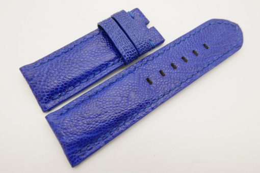 26mm/26mm Light Blue Genuine Ostrich Skin Leather Watch Strap for PANERAI #WT3276