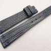 18mm/14mm Dark Navy Blue Genuine LIZARD Skin Leather Watch Strap Band #WT3288