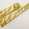 18mm/14mm Yellow Genuine PYTHON Skin Leather Watch Strap Band #WT3294