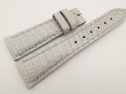 23mm/18mm White Genuine LIZARD Skin Leather Watch Strap #WT3335