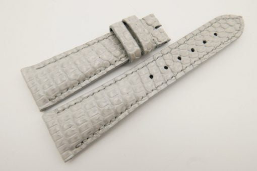 23mm/18mm White Genuine LIZARD Skin Leather Watch Strap #WT3335