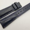 23mm/18mm Dark Navy Blue Genuine LIZARD Skin Leather Watch Strap #WT3338