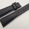 23mm/18mm Dark Blue Genuine PYTHON Skin Leather Watch Strap #WT3340