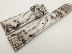 23mm/18mm White Genuine PYTHON Skin Leather Watch Strap #WT3342