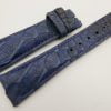 23mm/18mm Dark Navy Blue Genuine PYTHON Skin Leather Watch Strap #WT3345