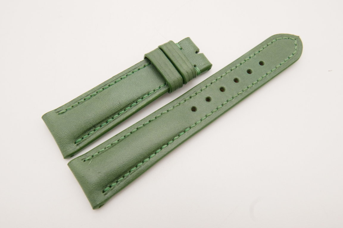 20mm/18mm Green Genuine Vegtan CALF Skin Leather Watch Strap #WT3669