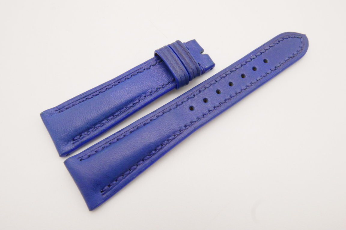 20mm/16mm Blue Genuine Vegtan CALF Skin Leather Watch Strap #WT3682