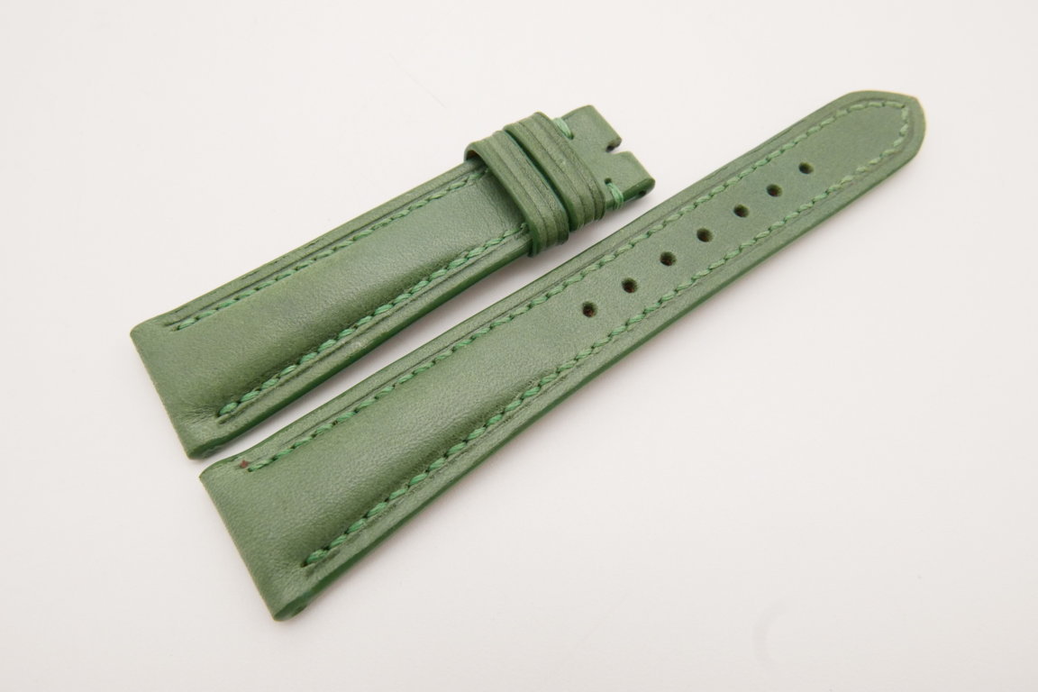 20mm/16mm Green Genuine Vegtan CALF Skin Leather Watch Strap #WT3684