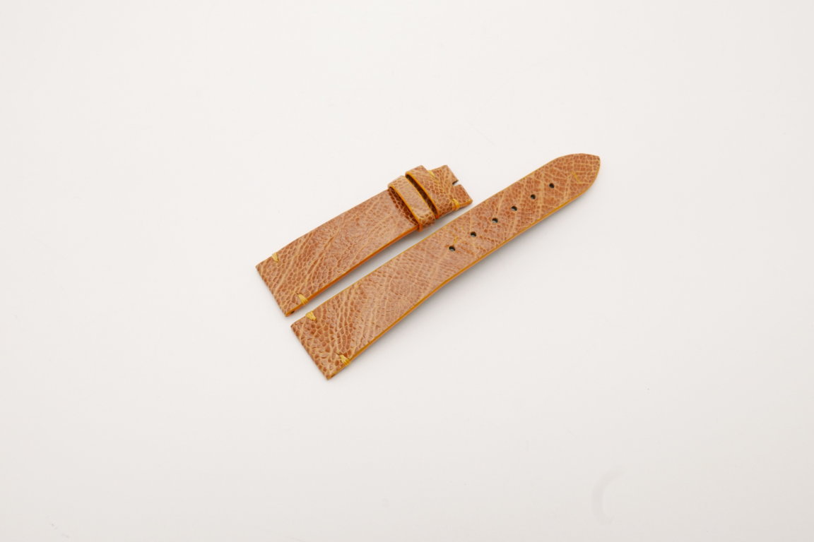 20mm/16mm Tan Brown Genuine OSTRICH Skin Leather Watch Strap #WT3931