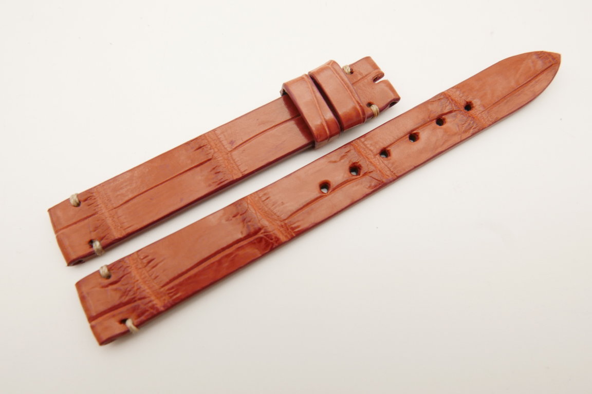 12mm/12mm Pink Genuine CROCODILE Skin Leather Watch Strap Band #WT5212
