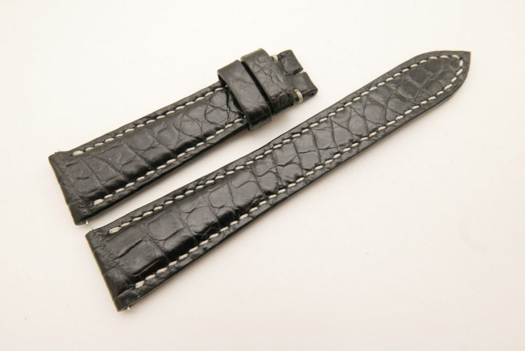 Nice Elegance Crocodile Black Leather Watch Strap Replacement W6900156_K0000585 main image 1