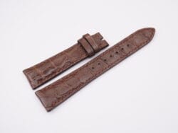 20mm/16mm Brown Genuine CROCODILE Skin Leather Watch Strap Band #WT12805
