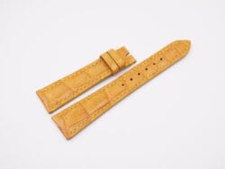20mm/16mm Tan Brown Genuine Crocodile Skin Leather Watch Strap #WT12857