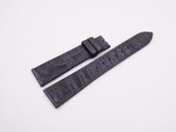 20mm/16mm Dark Navy Blue Genuine Crocodile Skin Leather Watch Strap #WT13136