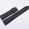 20.5mm Black Pebbled Calf Skin Leather Watch Strap for Cartier Tank SOLO LARGE & RONDE SOLO 36mm #WT13941
