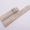 19mm/16mm Beige Genuine Lizard Skin Leather Watch Strap for Cartier Must Large / Cartier Louis Large #WT13779
