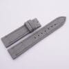 17.5mm/16mm Gray High Grade Crocodile Skin Leather Watch Strap for Cartier TANK SOLO SMALL 105/65mm #WT13786