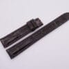 16mm/14mm Dark Brown Embossed Crocodile Leather Watch Strap for Cartier TANK MUST SMALL #WT13802