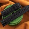 Black Crocodile Leather Watch Strap For Panerai - CUSTOM MADE SERVICE CT2659
