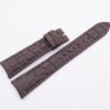 20mm/16mm Brown Genuine Crocodile Leather Curved End Watch Strap For Rolex Cellini #WT13910