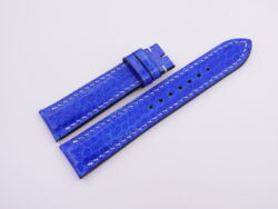 20mm/18mm Cobalt Blue Genuine Sea Snake Skin Leather Watch Strap With Quick Release Function #WT13928