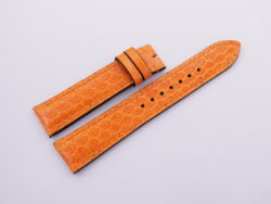 20mm/18mm Orange Genuine Sea Snake Skin Leather Watch Strap With Quick Release Function #WT13930