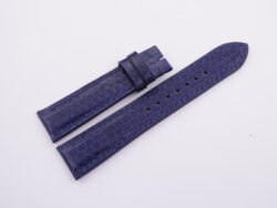 20mm/18mm Dark Navy Blue Genuine Sea Snake Skin Leather Watch Strap With Quick Release Function #WT13935
