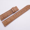 21mm/18mm Light Brown Genuine Crocodile Skin Leather Watch Strap With Quick Release Function #WT14083