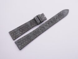 18mm/14mm Gray Genuine Sea Snake Skin Leather Watch Strap #WT14093