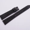 18mm/14mm Black Genuine Sea Snake Skin Leather Watch Strap #WT14094