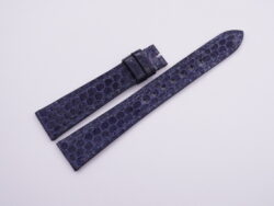 18mm/14mm Dark Navy Blue Genuine Sea Snake Skin Leather Watch Strap #WT14096