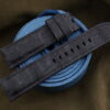 Black Crocodile Stonewash Leather Watch Strap For Panerai - CUSTOM MADE SERVICE CT2837
