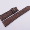 22mm/18mm Brown Genuine CROCODILE Skin Leather Watch Strap #WT14019