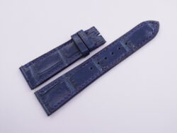 22mm/18mm Navy Blue Genuine CROCODILE Skin Leather Watch Strap #WT14020