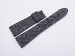 23mm/18mm Gray Genuine Ostrich Stonewash Skin Leather Watch Strap #WT14022