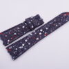 23mm/18mm Dark Navy Blue Genuine Python Skin Leather Watch Strap #WT14027