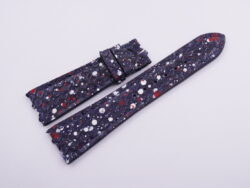 23mm/18mm Dark Navy Blue Genuine Python Skin Leather Watch Strap #WT14027