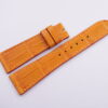 23mm/18mm Orange Genuine Crocodile Skin Leather Watch Strap #WT14028
