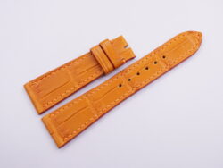 23mm/18mm Orange Genuine Crocodile Skin Leather Watch Strap #WT14028