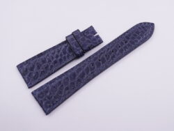 23mm/18mm Navy Blue Genuine Crocodile Skin Leather Watch Strap #WT14030